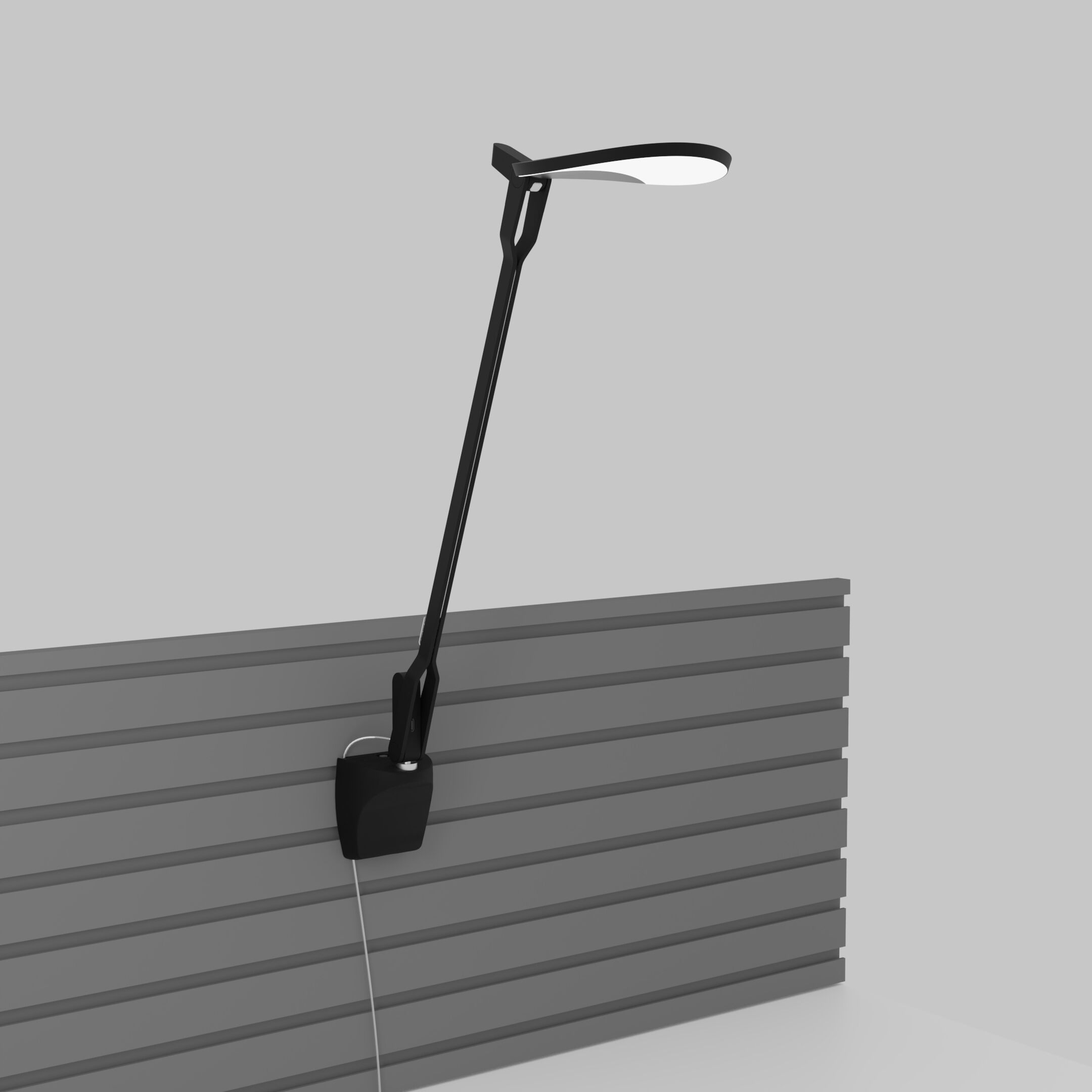 Splitty Pro Gen 2 Slatwall Mount Desk Lamp Wall Light in Matte Black